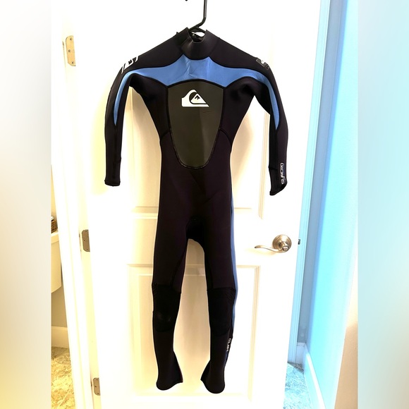 Quicksilver Youth 3/2 Synchro Full Wetsuit Back Zipper Sz 10/152 - Picture 2 of 16